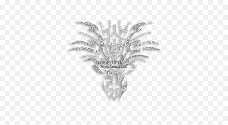 Cool Crystal Dragon Head Iron - Cara De Dragon Tribal Png,Dragon Head Png