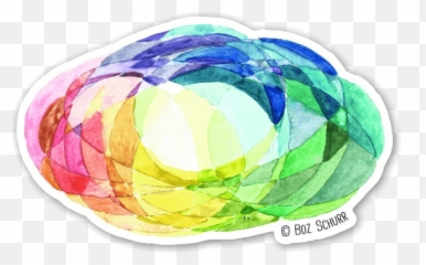 Rainbow Cloud - StickerApp Geometric png