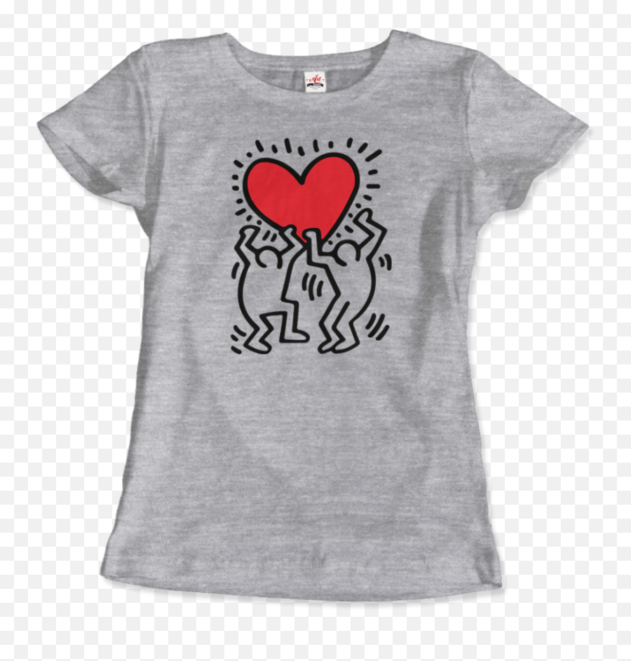 Art - Orama Keith Haring Men Holding Heart Icon Street Art Keith Haring Heart Png,Heart Icon