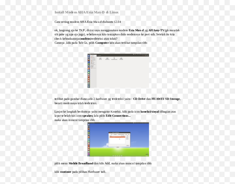 How To Install Modem In Ubuntu Linux - Lasopavan Vertical Png,Gambar Icon Microsoft Word