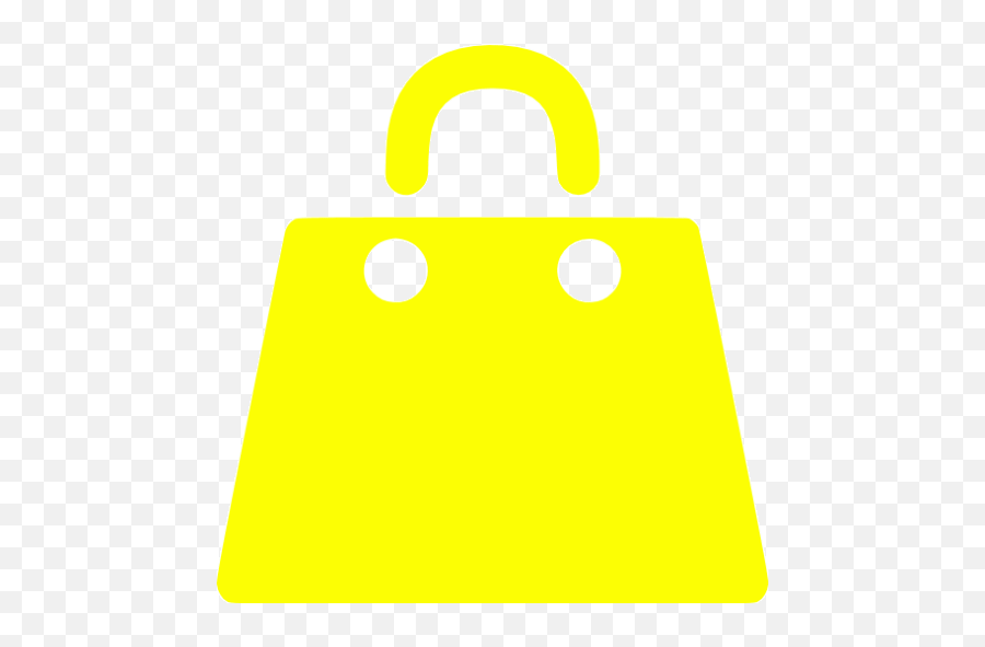 Yellow Shopping Bag Icon - Free Yellow Shopping Bag Icons Love In Red Square Png,White Shopping Bag Icon