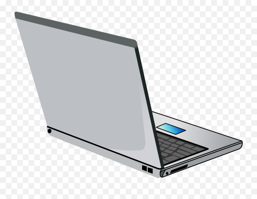 Laptop Vector Png - Laptop From Back Vector Png Full Size Vector Laptop Back Png,Back Icon Vector