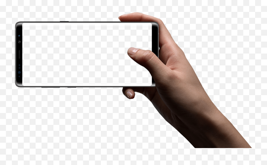 Holding Phone Png - Smartphone Selfie Mockup Png,Phone With Arrow Icon Samsung