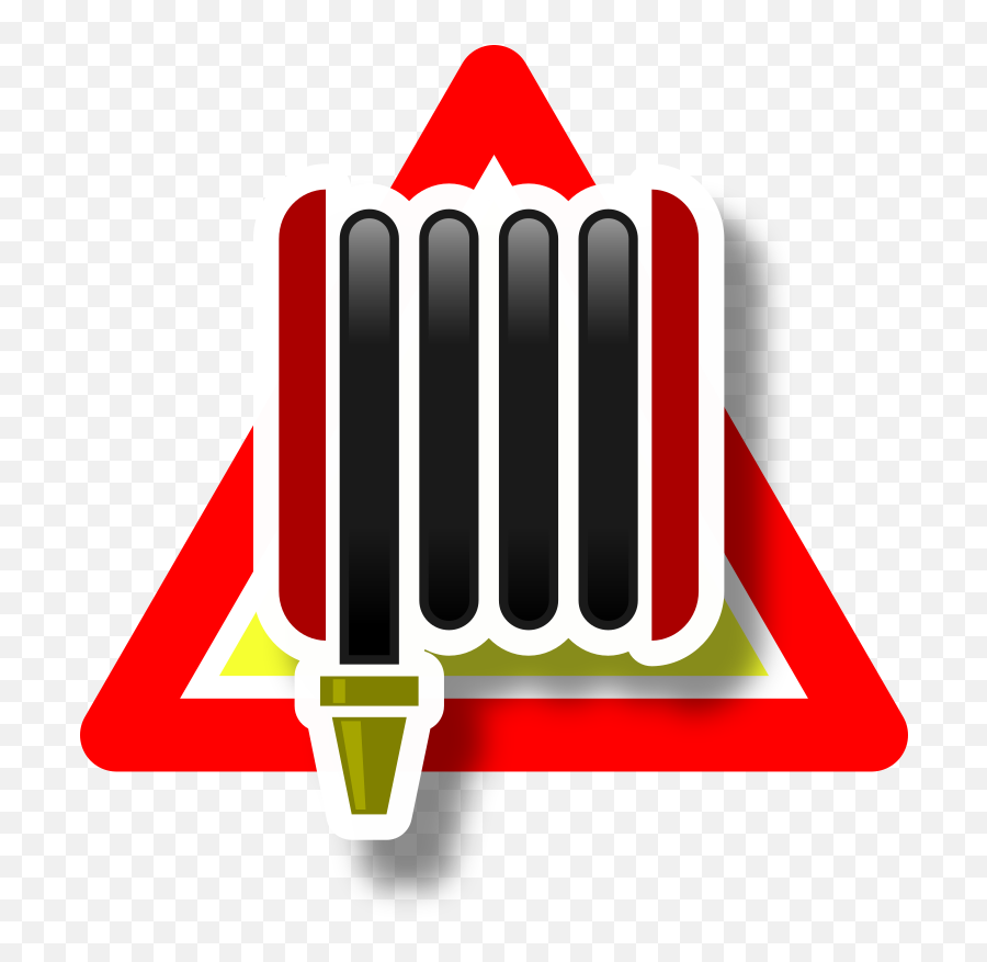 Warning Armed Fire Tap Icon - Openclipart Vertical Png,Tap Icon Png