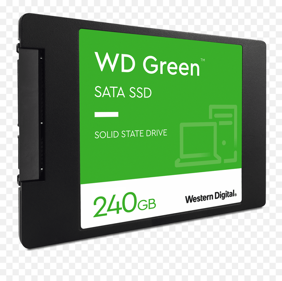 Wd Green Sata Ssd 25u201d7mm Cased Western Digital Store - Ssd 240gb Green Wd Png,Play Video Icon Green