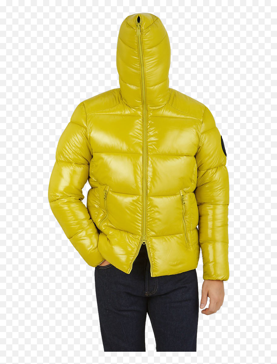 Muted Yellow Quilted Edgard Nylon Jacket - Hooded Png,Icon Strong Arm Jacket