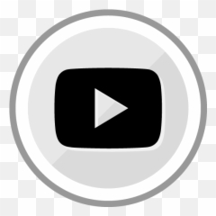 Free Youtube Play Sleek Silver Round Social Media Icon By Png Black Logo