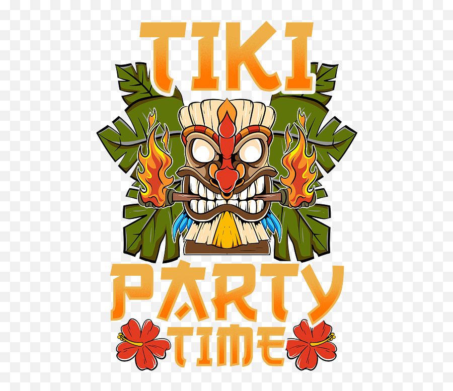 Adorable Cute Tiki Party Time Island Luau Puzzle For Sale By - Language Png,Icon Alliance Freaky Tiki