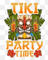Adorable Cute Tiki Party Time Island Luau Puzzle For Sale By - Language png