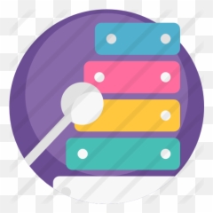 Xylophone - Free Music Icons Circle Png,Xylophone Png