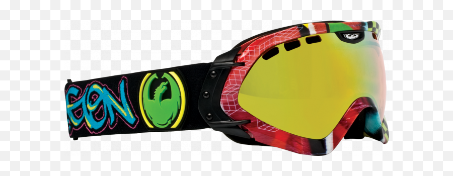 Dragon Masque De Ski Mace Simon Chamberlin Signature Gold Ion - Dragon Mace Simon Goggles Png,How To Wash Icon Helmet Liner