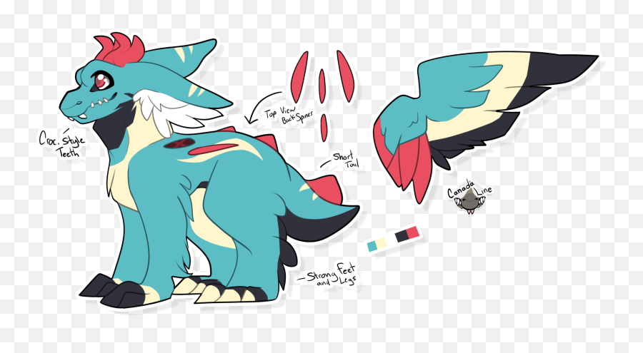Adoptable Closed Totodile Themed Dutch Angel Dragon By - Cartoon Png,Totodile Png