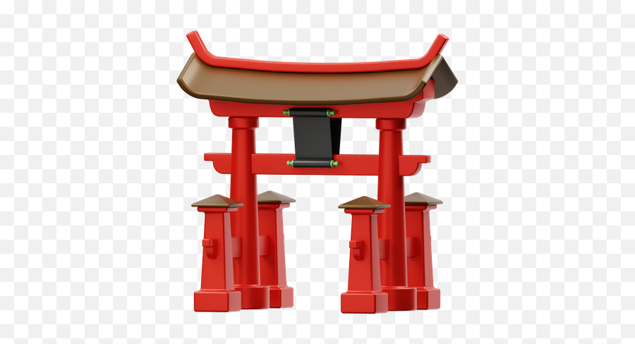 Chinese Shrine Icon - Download In Colored Outline Style Itsukushima Shrine Png,Japanese Drummer Icon