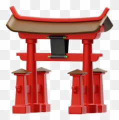 Chinese Shrine Icon - Download Colored Outline Style Itsukushima png