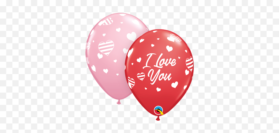 Foil Balloons - Holiday Balloons Valentines Day Page 1 Transparent Polka Dot Balloon Png,Pink Smile Icon Pokemon