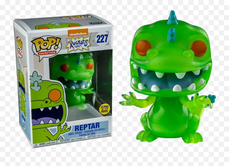 Rugrats - Reptar Glow In The Dark Us Exclusive Pop Vinyl Figure Rugrats Reptar Funko Pop Png,Rugrats Png