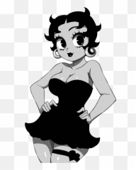 Betty Boop Doodle By Simmsyboy - Betty Boop Black And White Png,Betty Boop Png