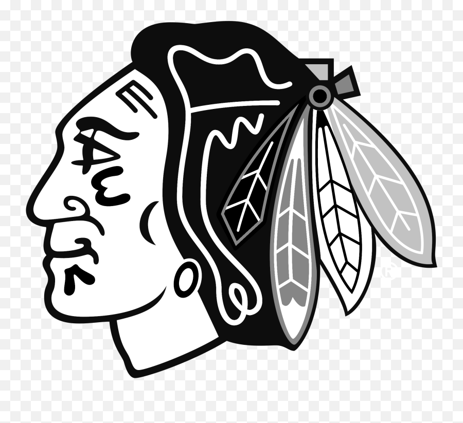Chicago Blackhawks Logo - Chicago Blackhawks Logo Black And White Png,Blackhawks Logo Png