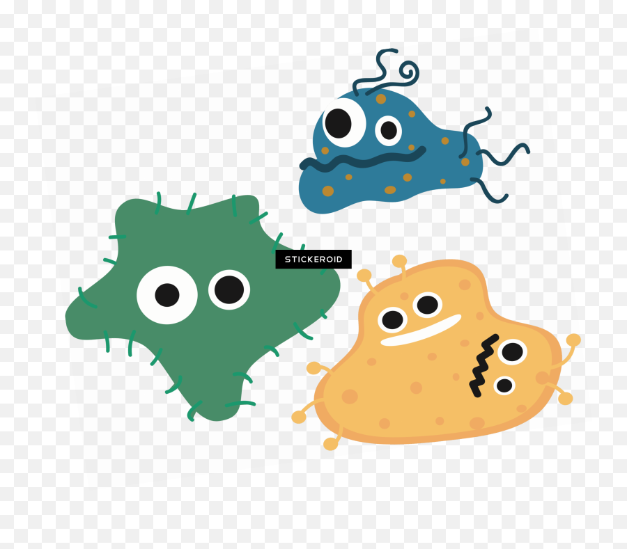 Transparent Background Bacteria - Bacteria Cartoon Png,Bacteria Transparent Background