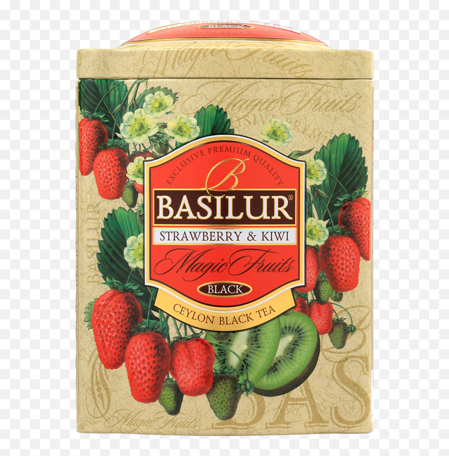 Basilur Tea - Strawberry U0026 Kiwi Basilur Png,Kiwi Transparent