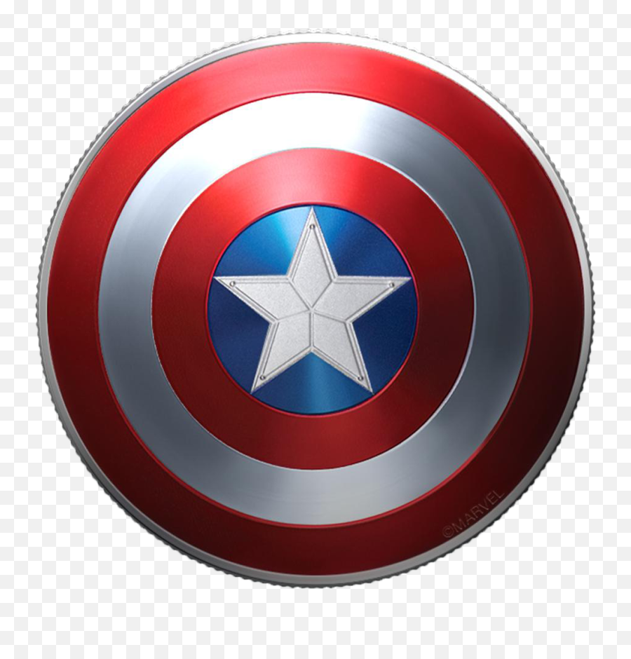 Captain America Shield Marvel Silver - Captain America Logo 2019 Png,Captian America Logo