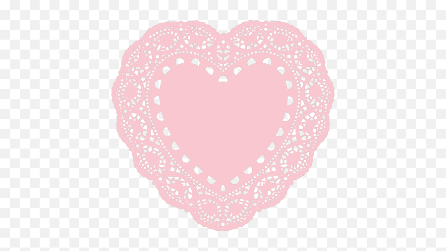 Lace Heart Doily Svg Cut File - Transparent Background Lace Heart Png,Doily Png