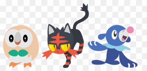 Best Free Pokemon Co Vector Images - 7 Generation Starter png