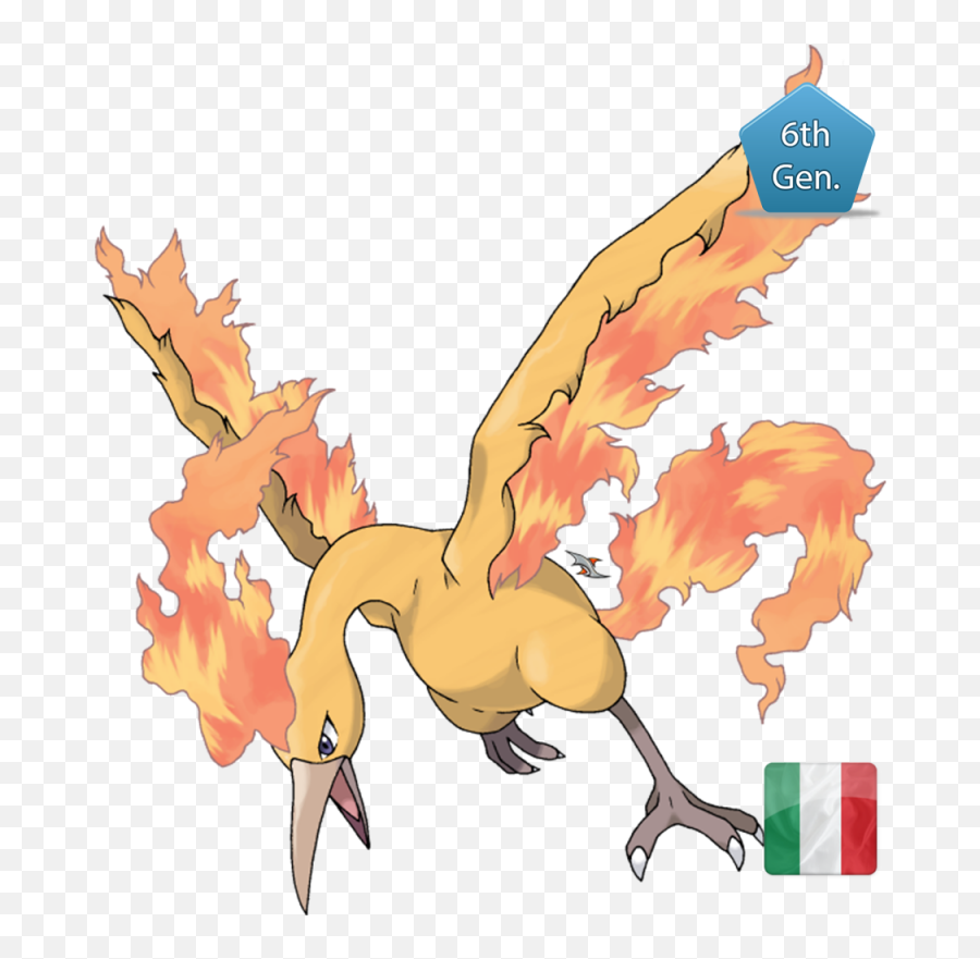 Moltres - Pokemon Leggendari Moltres Png,Moltres Png