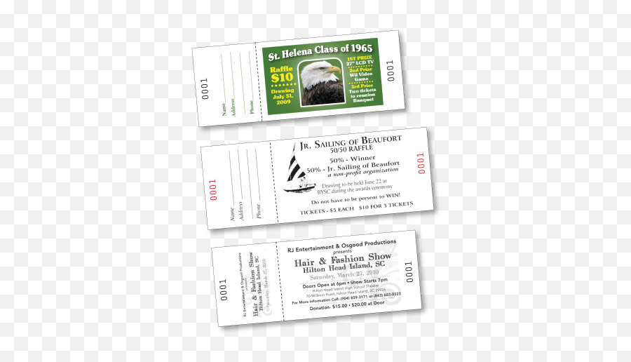 Custom Printed Raffle - Tickets Murr Printing Beaufort Sc Document Png,Raffle Ticket Png