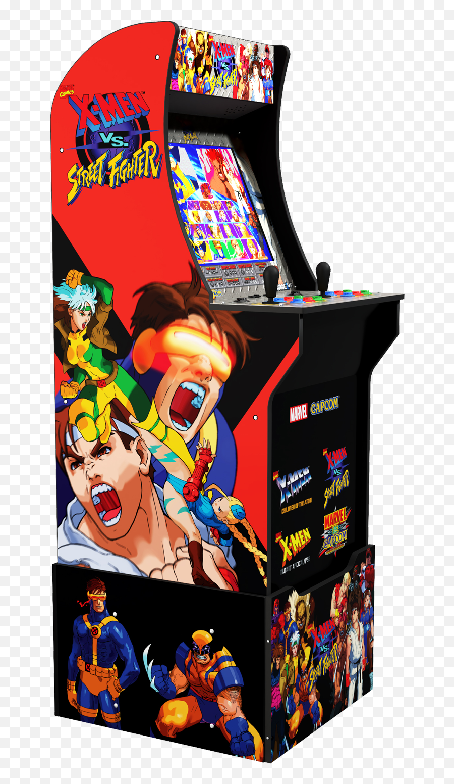 Final Fight Arcade Cabinet - X Men Vs Street Fighter Arcade1up Png,Street Fighter Vs Png
