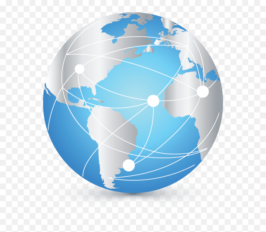Design Free Logo Globe Network Templates Png Blue