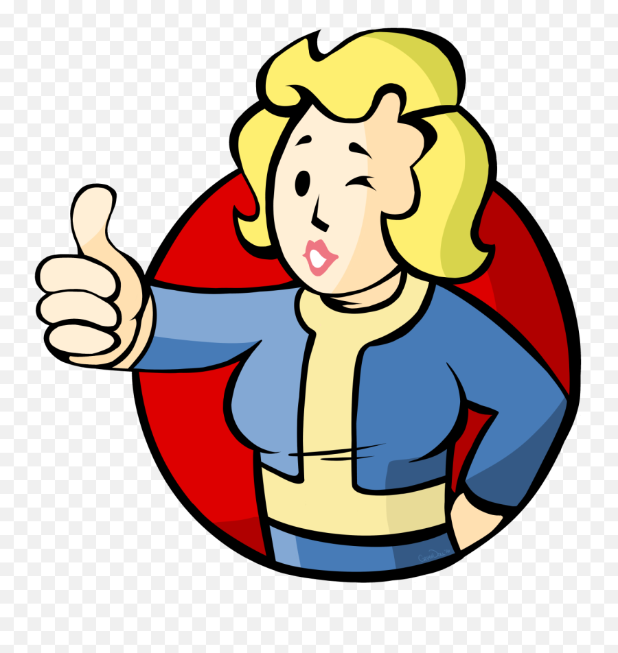 Fall Out Boy Thumbs Up Sticker Clipart Png Fallout 4 Logo