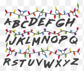 Stranger Things Cinema Wall Sticker - Abecedario Stranger Things Png,Stranger Things Png