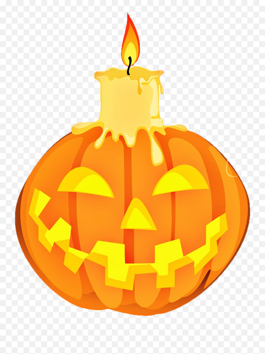 Free Jack O Lantern And Burning Candle Png Image - Portable Network Graphics,Jack O Lantern Png