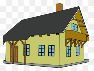 Old House Clipart Colonial - Art png