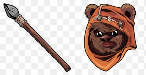Star Wars Wicket Wystri Warrick Ewok Cursor U2013 Custom - Cartoon Png,Ewok Png