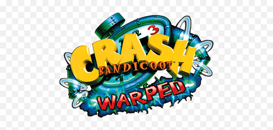 Crash Bandicoot 3 Logo Png Image With - Crash Bandicoot Warped Transparent,Crash Bandicoot Logo Png