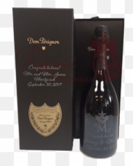 Build A Dom Perignon Rose Champagne Basket With - Gift Box Engraved png