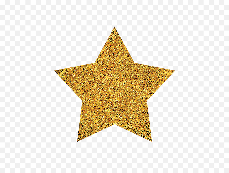 Star Png Transparent Background - Gold Glitter Star Png,Glowing Star Png