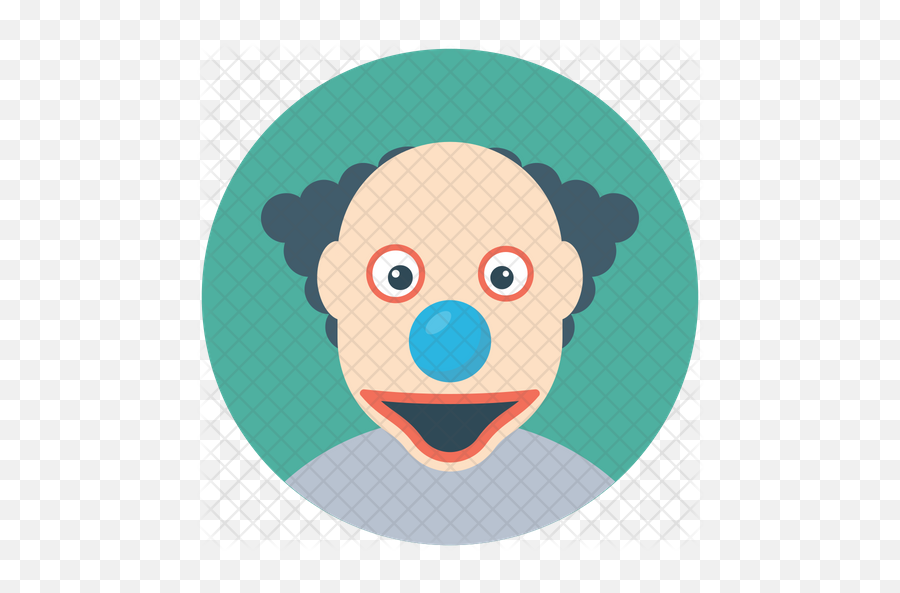 Scary Clown Icon Of Rounded Style - Happy Png,Scary Clown Png