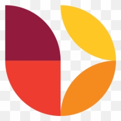 Red Orange Yellow Round Leaf Logo - Museu Departamental De Antic Png,Yellow Circle Logo