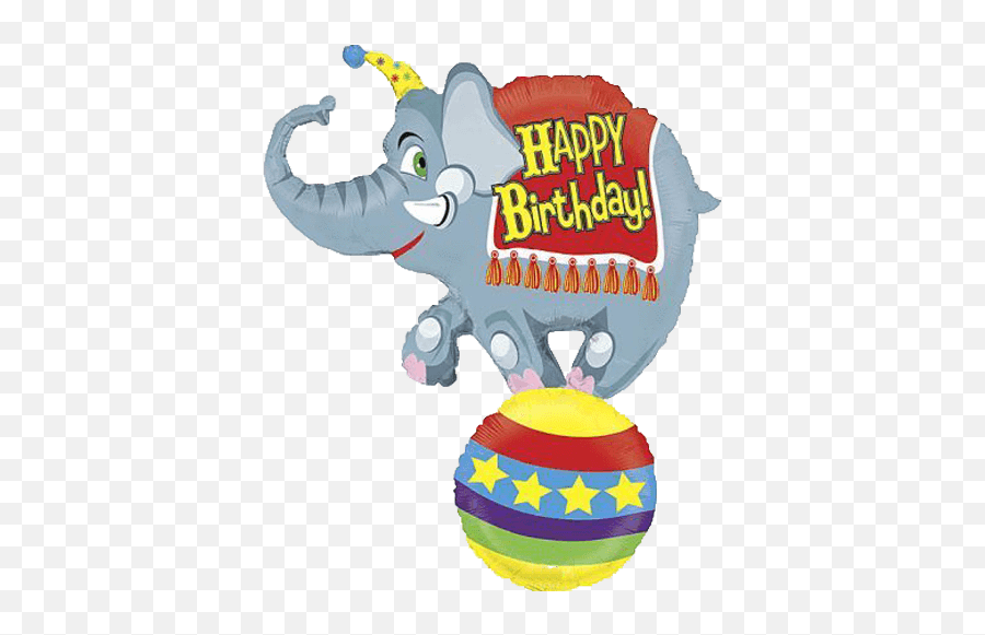 Download Hd Happy Birthday Circus Transparent Png Image - Elefant Happy Birthday Clipart,Circus Elephant Png