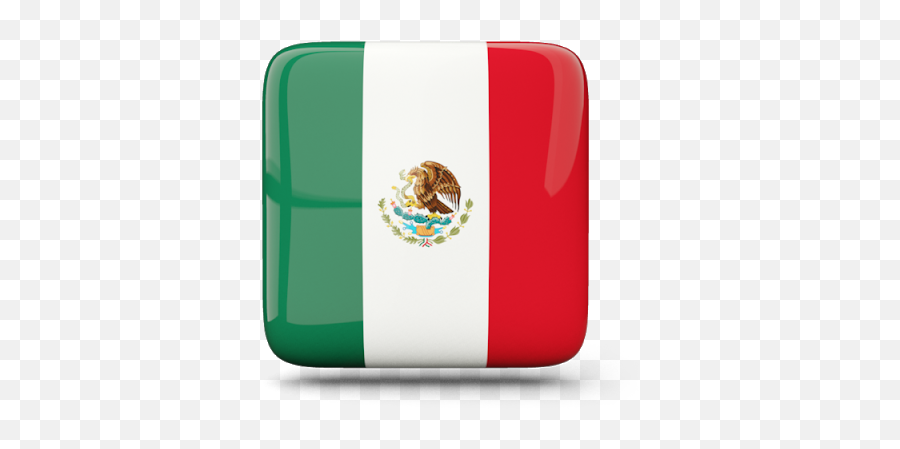 Glossy Country Flag Icon Square Mexico - Mexico Flag Png,Country Flags Icon