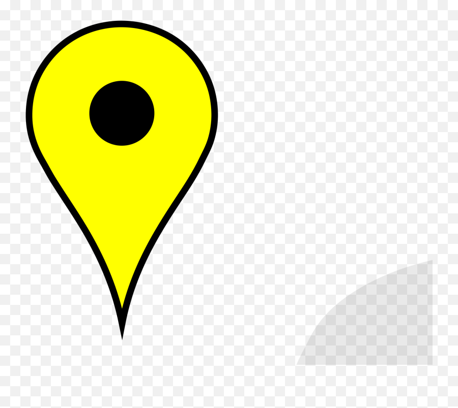 Google Maps Pin Yellow Svg Vector - Dot Png,Google Map Pin Icon Png