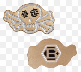 Skull U0026 Bones Gold Flame Icon Ball Marker U2013 Studio - Solid png