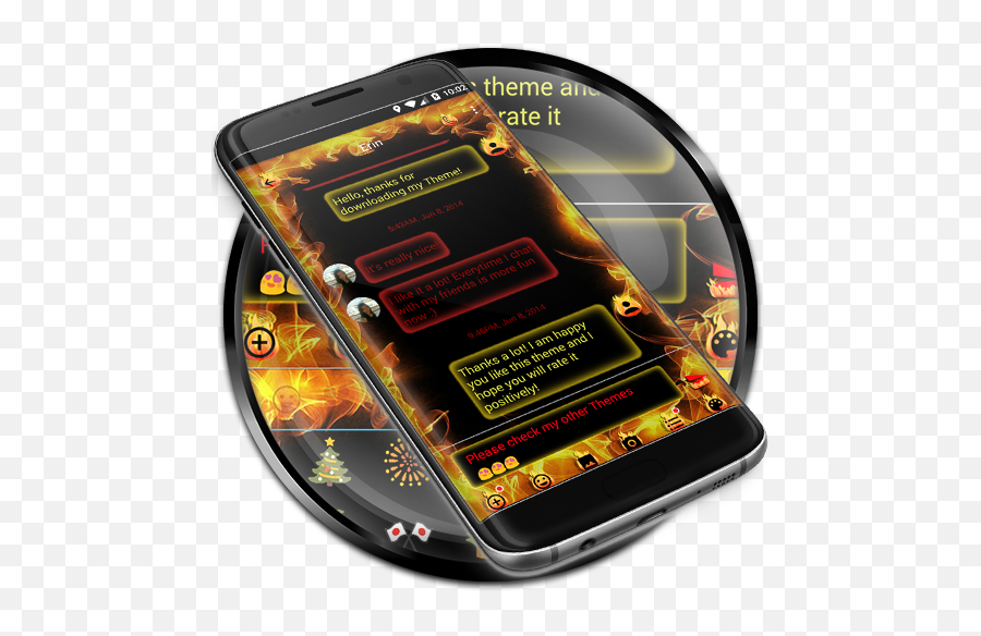 Sms Messages Flame Fire Theme 310 Download Android Apk Aptoide - Language Png,Sms Fun Icon