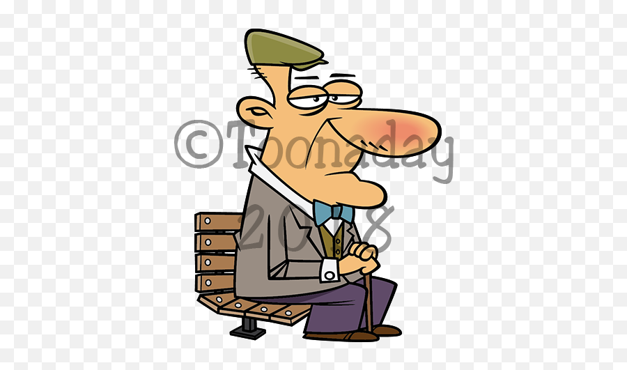 Parkbench - Cartoon Png,Park Bench Png