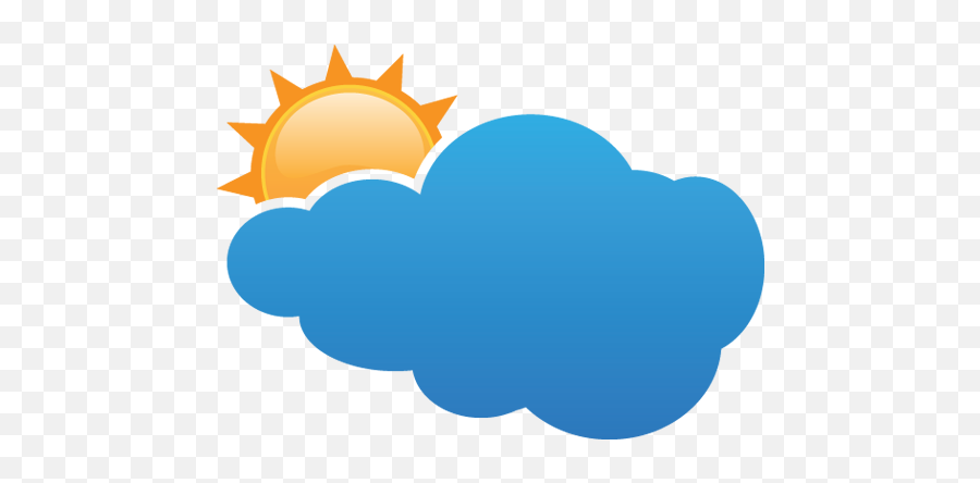 Sunny To Partly Cloudy Symbol Icon Download Free Icons Png Mostly