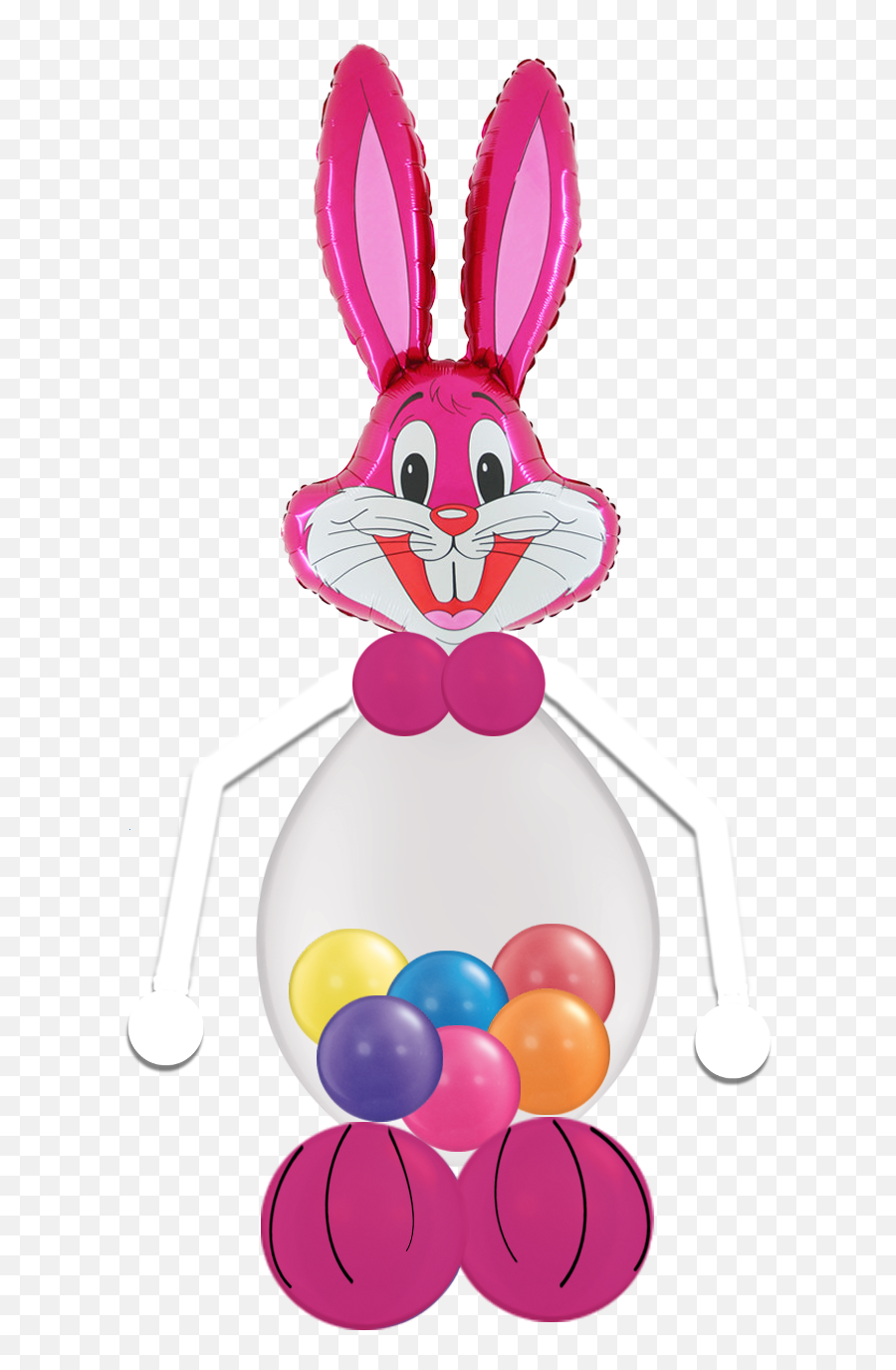 Easter Bunny Pink With Chocolate Filled Belly Delivered By The Png Email Icon