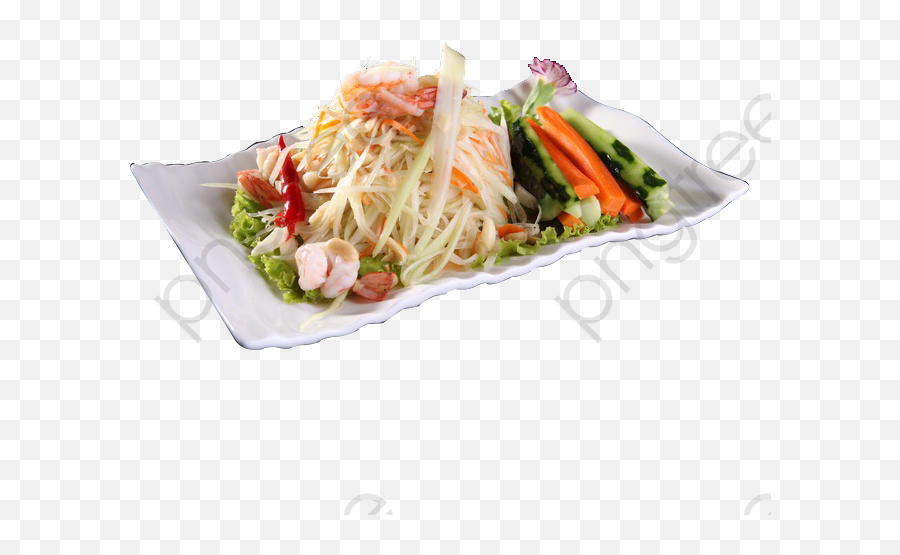 Download Free Png Thai Spicy Papaya - Thai Papaya Salad Png,Dishes Png
